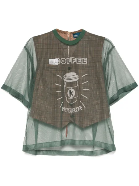 Top Kolor cu imagine verde