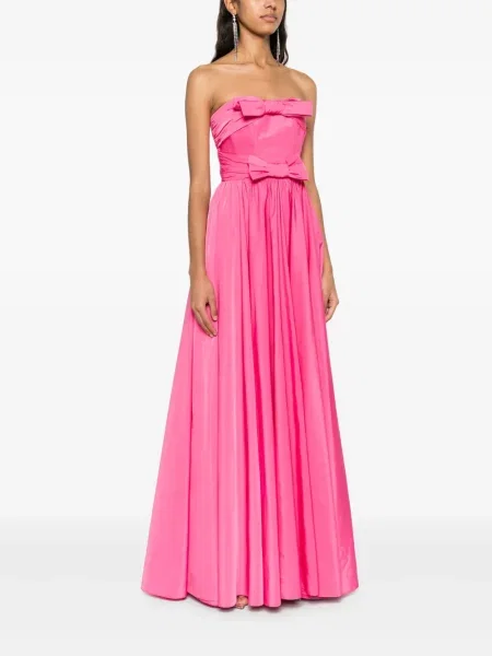 Rochie Nissa cu funde roz