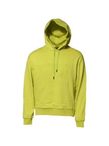 Hanorac cu glugă Dolce & Gabbana cu autograf verde