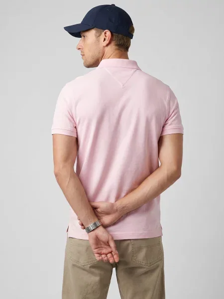 Tricou polo Tommy Hilfiger roz