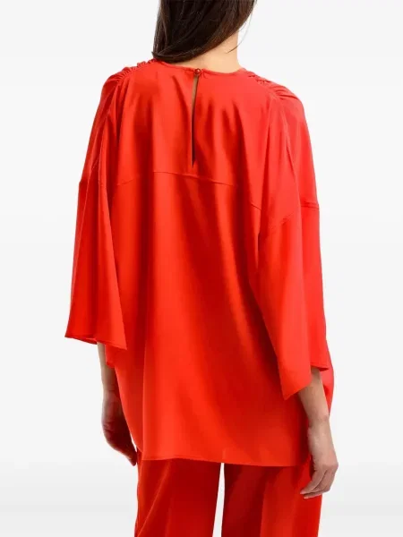 Bluză Lanvin de mătase roșu