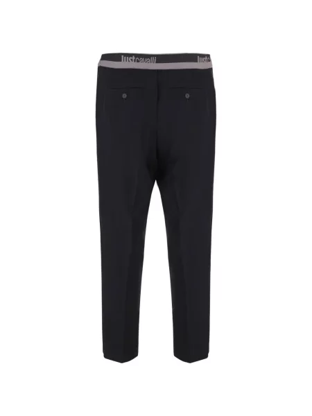 Pantaloni Just Cavalli cu autograf negru