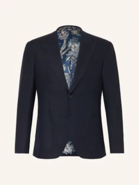 Etro Marynarka Flanelowa O Kroju Slim Fit blau