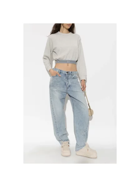 Sweter Kenzo z logo szary