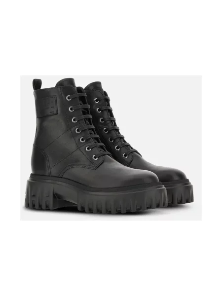 Buty do kostki Hogan skórzane czarne