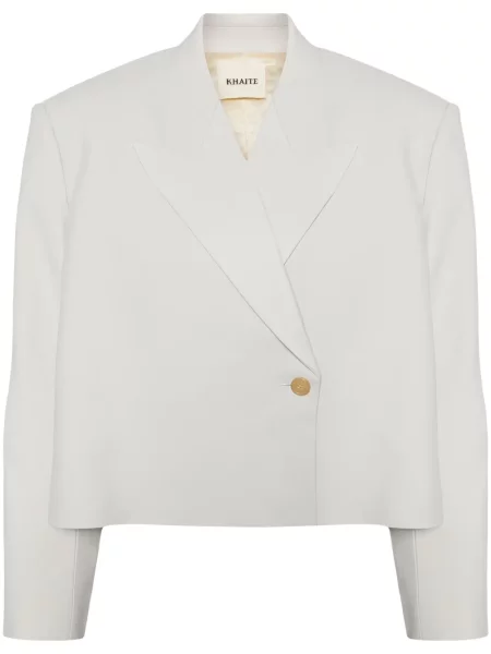 Marynarka Khaite dwurzędowa biała