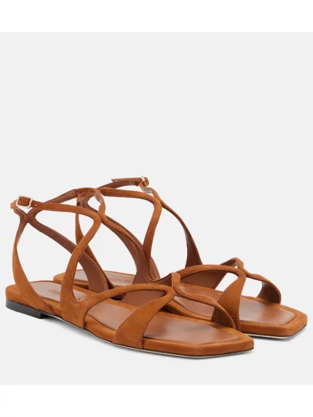 Sandale Jimmy Choo din piele de căprioară maro