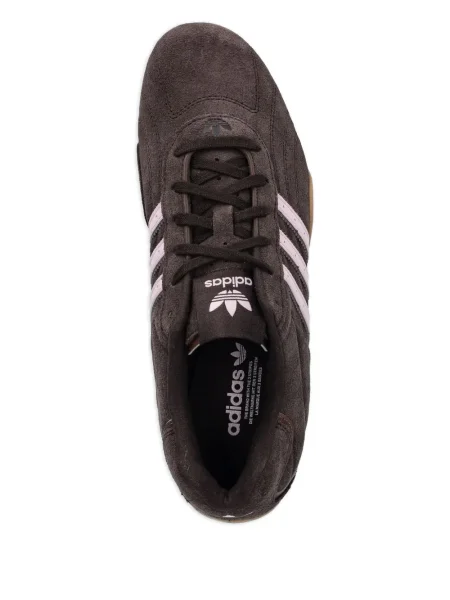Ριγέ μισό φερμουάρ sneakers Adidas EQT σουέντ μαύρο