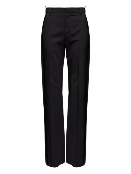 Pantaloni Mm6 Maison Margiela de lână negru