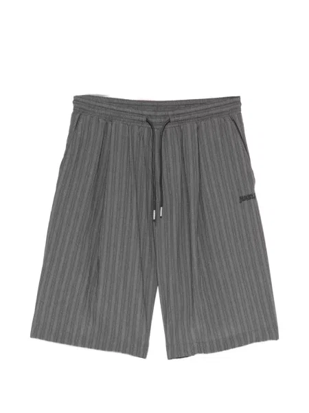 Pantaloni scurți Juun.j cu imagine cu cordon gri