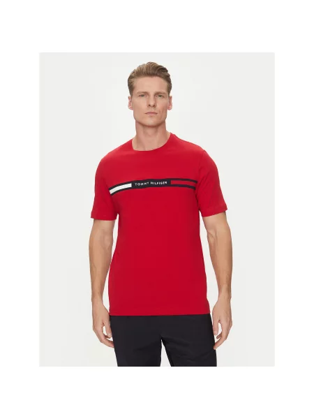T-Shirt Tommy Hilfiger κόκκινο