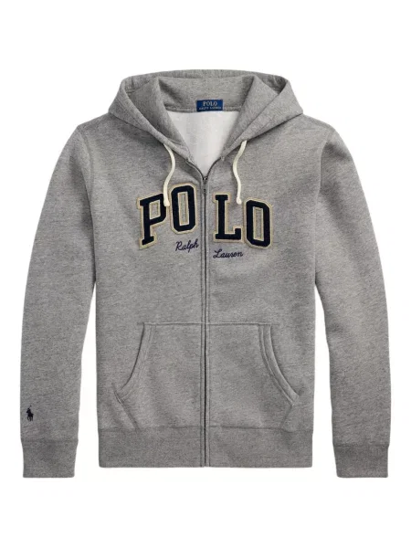 Ριγέ polo Polo Ralph Lauren με κουκούλα με αυτόγραφο λευκό
