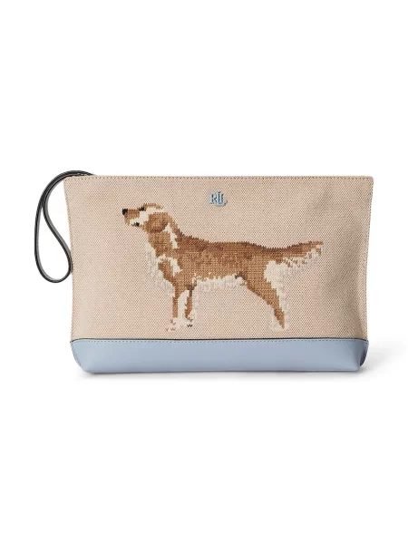 Pungă cosmetică Lauren Ralph Lauren bej