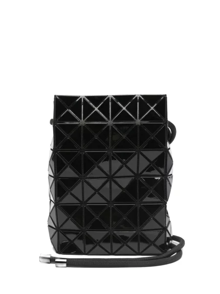 Șnur de strângere geantă bucket Bao Bao Issey Miyake cu imprimeu geometric negru