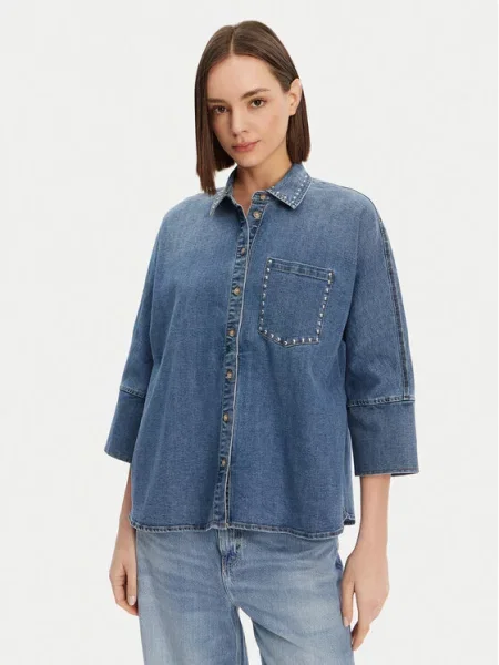 ONLY Koszula jeansowa Grace niebieski