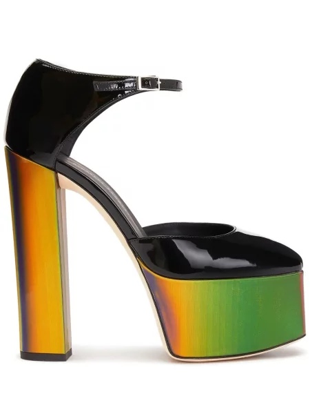Pantofi cu toc Giuseppe Zanotti cu platformă negru