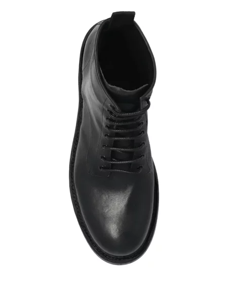 Botine Dolce & Gabbana cu șireturi din piele negru