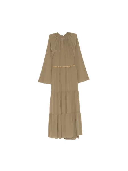 Sukienka maxi Michael Kors dzwony zielona