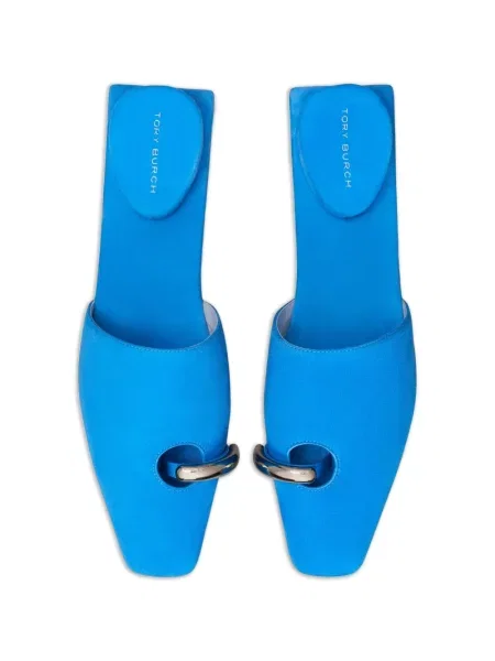 Papuci tip mules Tory Burch albastru