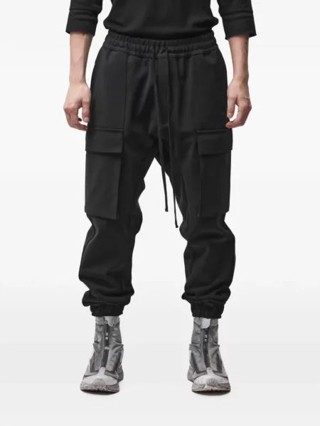 Pantaloni cargo Thom Krom cu cordon negru
