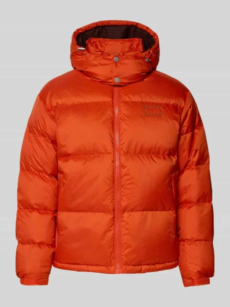 Kurtka puchowa o kroju regular fit model ‘ALASKA’ Tommy Jeans pomarańczowa