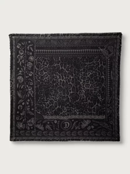 Fular Just Cavalli din modal negru