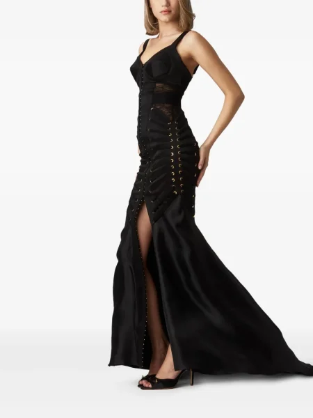 Rochie maxi Murmur de costum negru