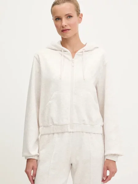 Суичър с качулка Guess с качулка с апликация черно