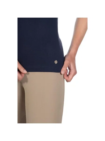Jeździeckie polo HKM Elisa niebieska