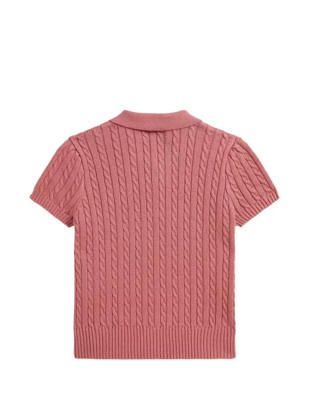 Koszulka polo dziecięca Polo Ralph Lauren różowa