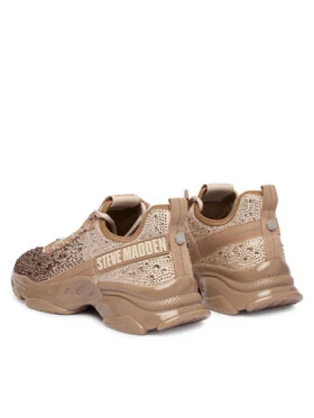 STEVE MADDEN Rövid szárú sportcipők Mistica bézs / bronz barna