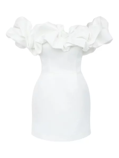 Rochie mini Post Meridiem de costum alb