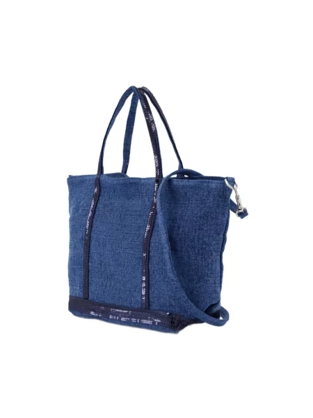 Torebka crossbody Vanessa Bruno skórzana niebieska