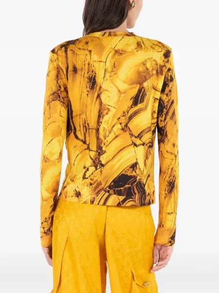 Cardigan Roberto Cavalli galben