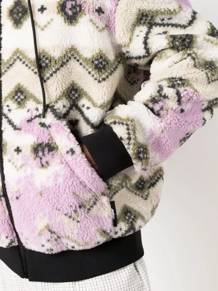 Яке Msgm с качулка с принт бяло