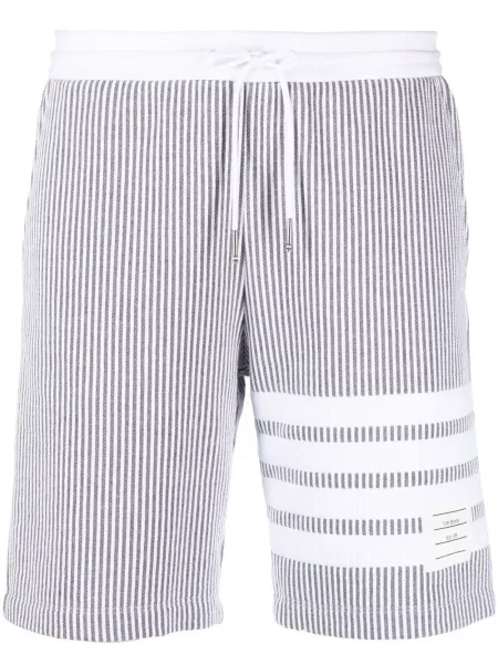 Pantaloni scurți Thom Browne cu dungi gri