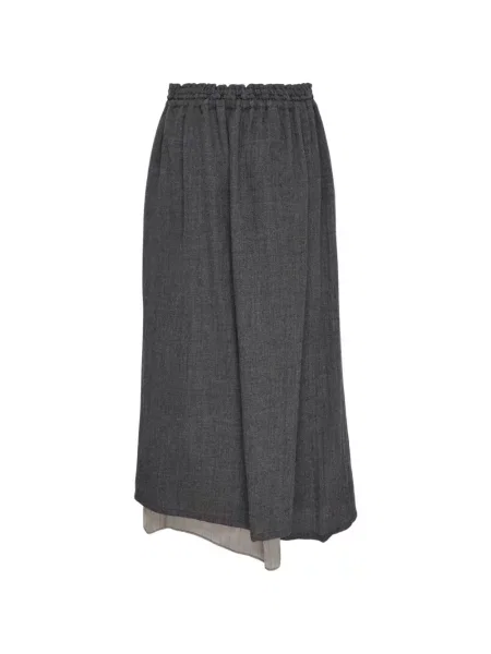 Pantaloni Y's cu cordon gri