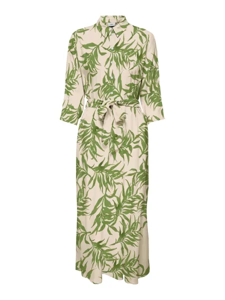 JDY Rochie tip bluză JDYSTARR ecru / stuf verde