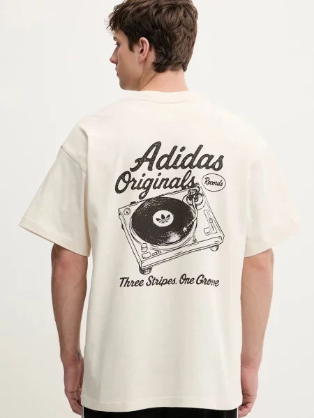 Póló adidas Vintage Records Graphic T-Shirt Wonder White S fehér