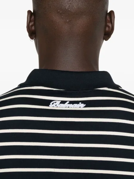 Polo Balmain cu dungi negru