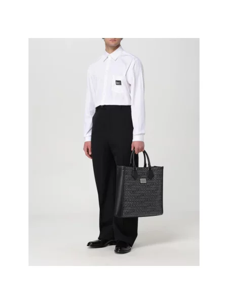 Koszula Dolce And Gabbana z logo biała