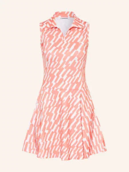 J.Lindeberg Sukienka Golfowa rot biała