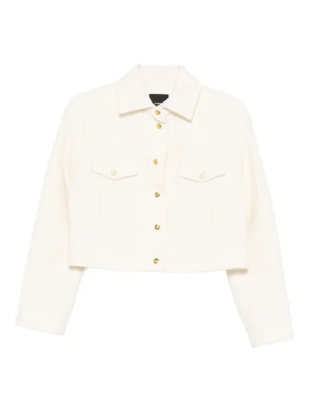 Geacă Pinko din tweed alb