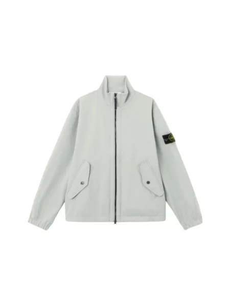 Kurtka Stone Island ze stójką z kamieniami zielona