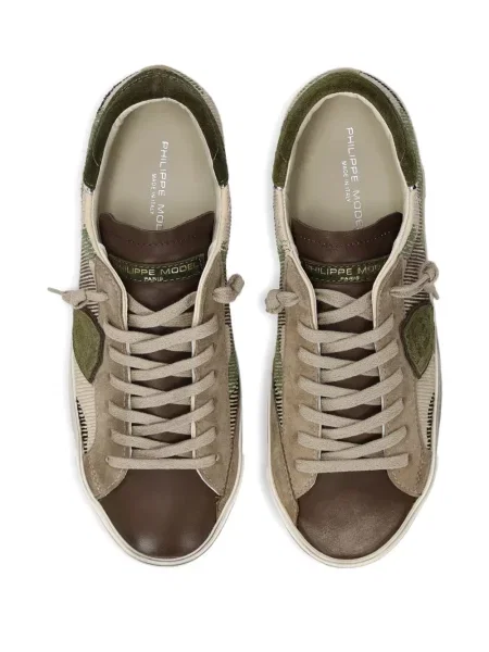 Sneakerși Philippe Model Paris cu model camuflaj maro