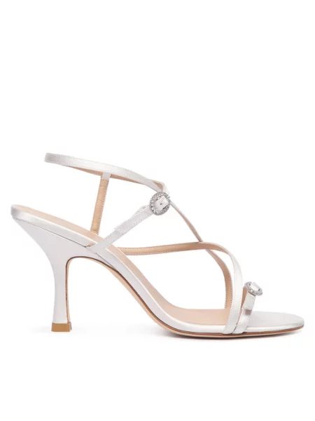 Stuart Weitzman Sandale Kensington Strappy Sandal 85 Crem