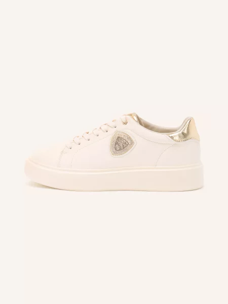 Blauer Sneakersy weiss beżowe