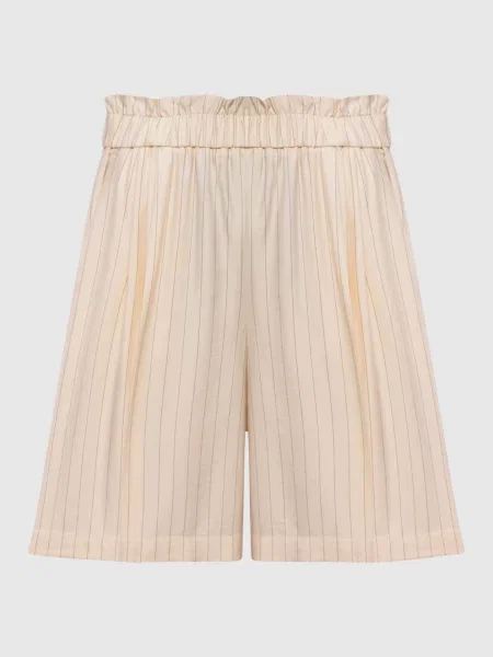 Шорты Twinset в полоску бежевые
