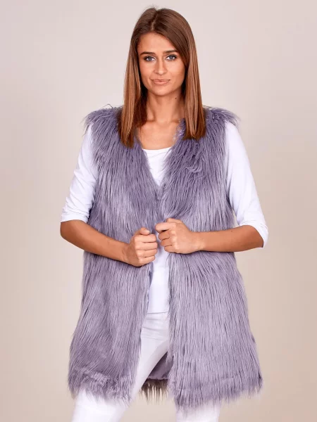 Vestă Fashionhunters gri