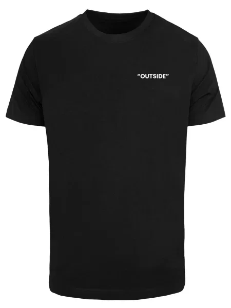 Mister Tee Tricou Outside negru alb